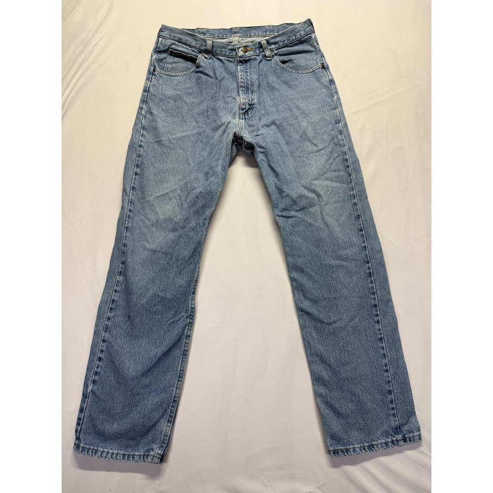 Wrangler Five Star Premium Denim Regular Fit Jeans Mens 34x32 Blue Straight Leg